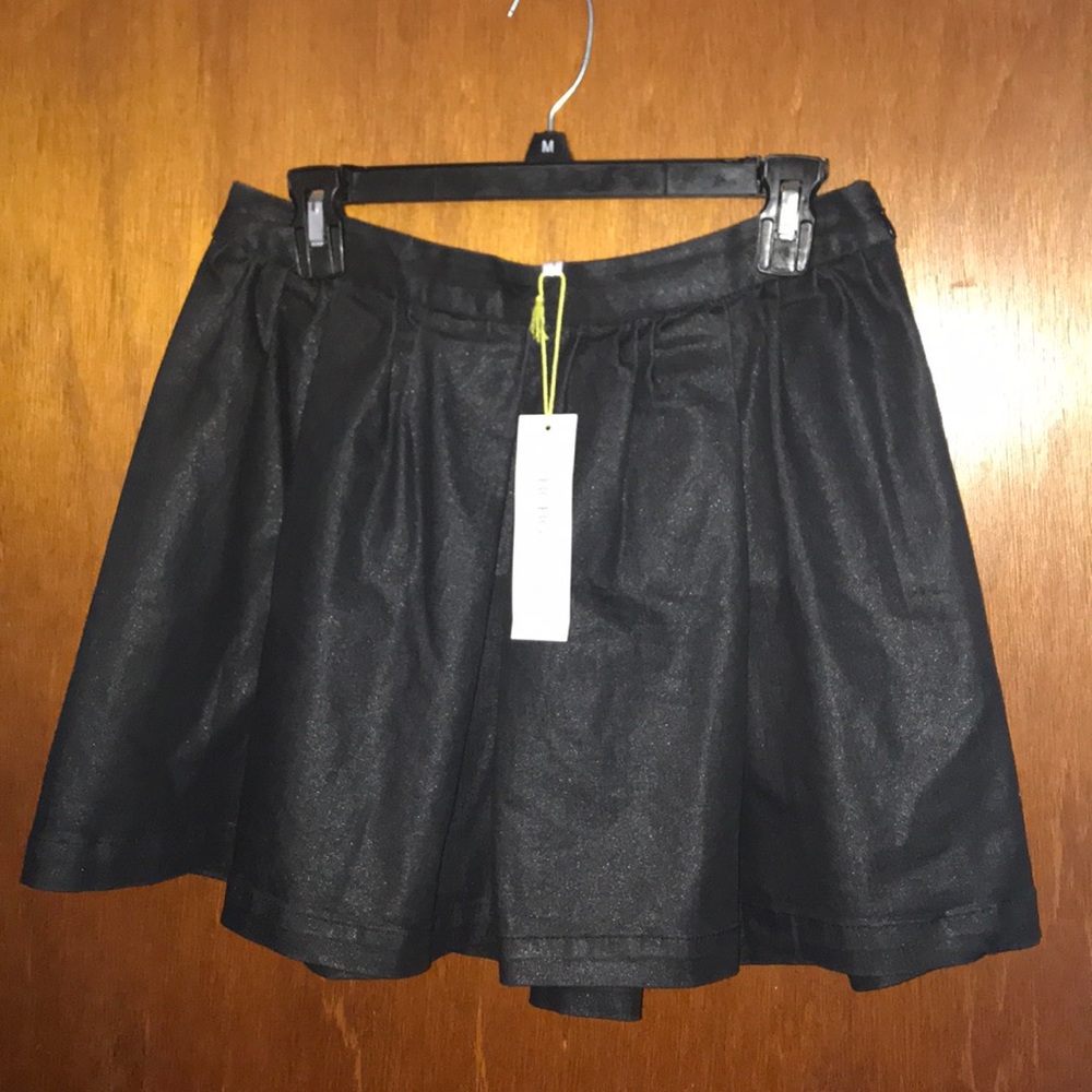 🎉HP🎉 🆕 BCBGeneration Black Denim Pleated Skirt 8